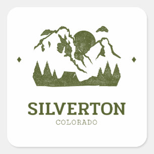 Sticker Carré Silverton - Colorado
