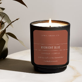 STICKER CARRÉ SIMPLE ÉLÉGANT MINIMAL MODERNE BRIQUE ROUGE