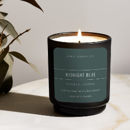 STICKER CARRÉ SIMPLE ÉLÉGANT MINIMAL MODERNE MODERNE BLEU GRIS