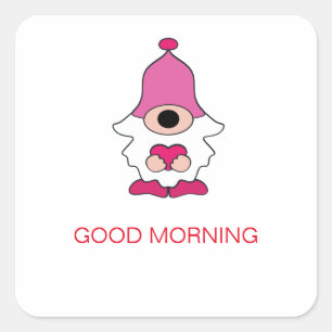 STICKER CARRÉ SIMPLE GÉNOME BLANC DOUX MAGNET DOMICILE