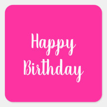 Simple Joyeux Anniversaire Hot Rose