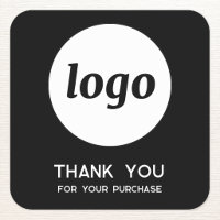 Simple Logo et Texte Noir de Remerciement pour Ent