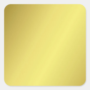 Sticker Carré Simplement amusant, lumineux et élégant jaune doré