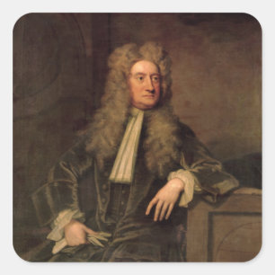 Sticker Carré Sir Isaac Newton
