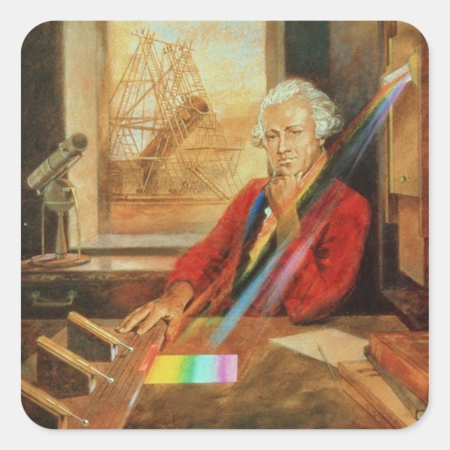 Sticker Carré Sir William Herschel (Devant)