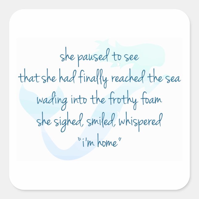 Sticker Carré Sirène (Devant)