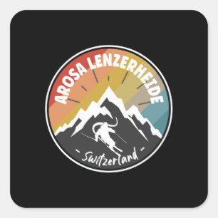 Sticker Carré Ski Arosa Lenzerheide - Suisse