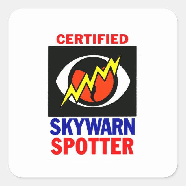Sticker Carré SkyWarn (Devant)