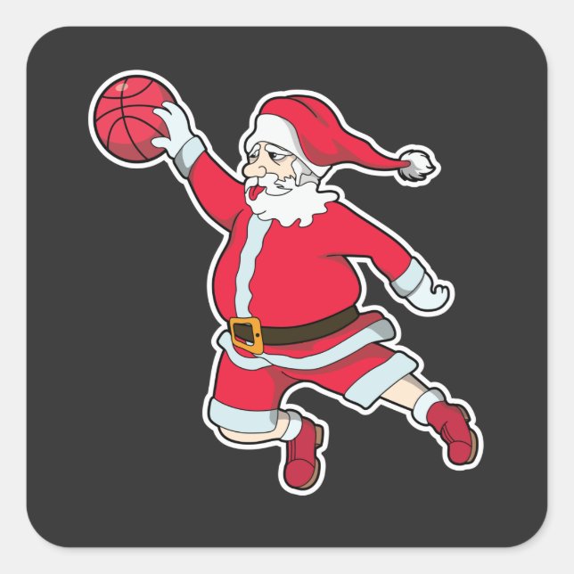 Sticker Carré Slam Dunk Santa Claus (Devant)