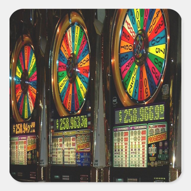 Sticker Carré SLOTS Las VEGAS (Devant)