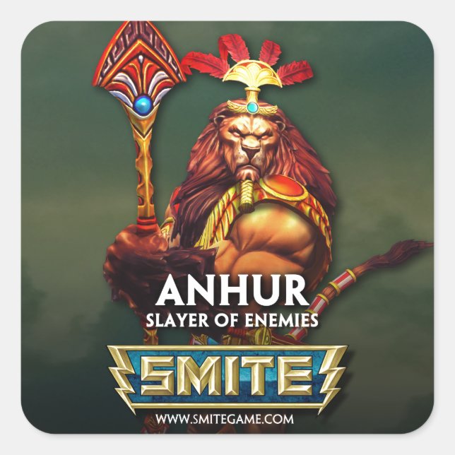 Sticker Carré SMITE : Anhur, Couche d'ennemis (Devant)