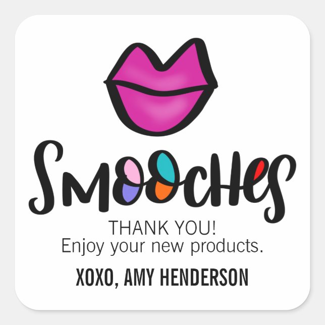 Sticker Carré Smooches (Devant)