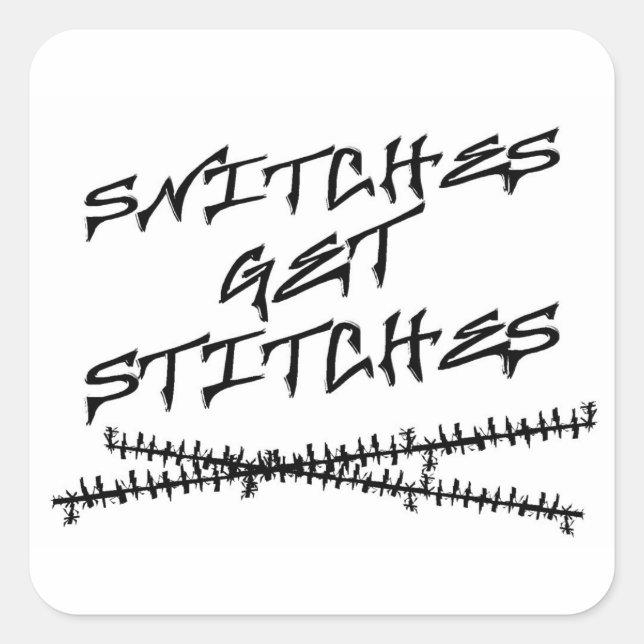 Sticker Carré Snitches Obtenir des points (Devant)