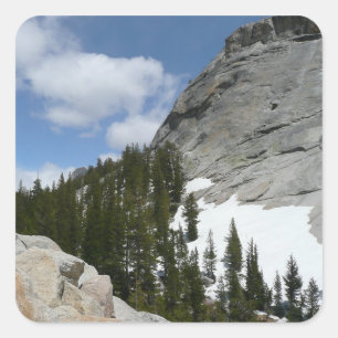 Sticker Carré Snowy Granite Domes II Parc national de Yosemite