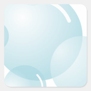 Sticker Carré Soap bubbles