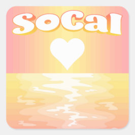Sticker Carré SoCal Love
