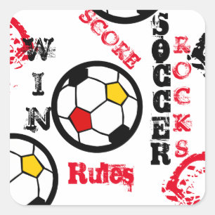 STICKER CARRÉ SOCCER