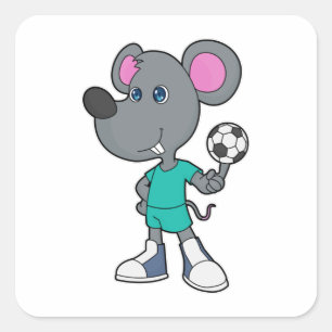 Sticker Carré Soccer Soccer