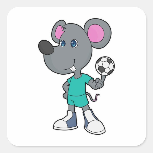 Sticker Carré Soccer Soccer (Devant)