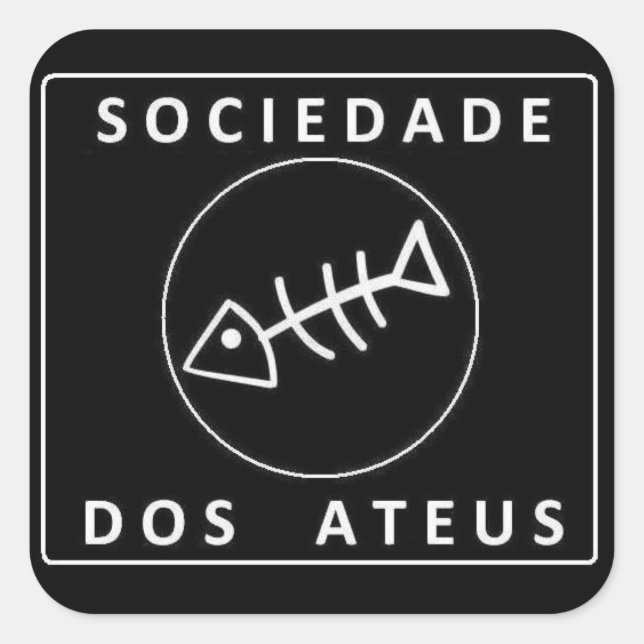 Sticker Carré Société des Athées (Devant)