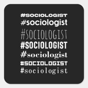 Sticker Carré #Sociologue