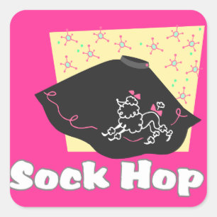 Sticker Carré Sock Hop
