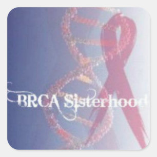 Sticker Carré SOEUR BRCA SISTERHOOD joint petite enveloppe, auto