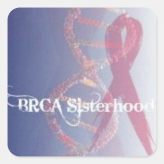 Sticker Carré SOEUR BRCA SISTERHOOD joint petite enveloppe, auto