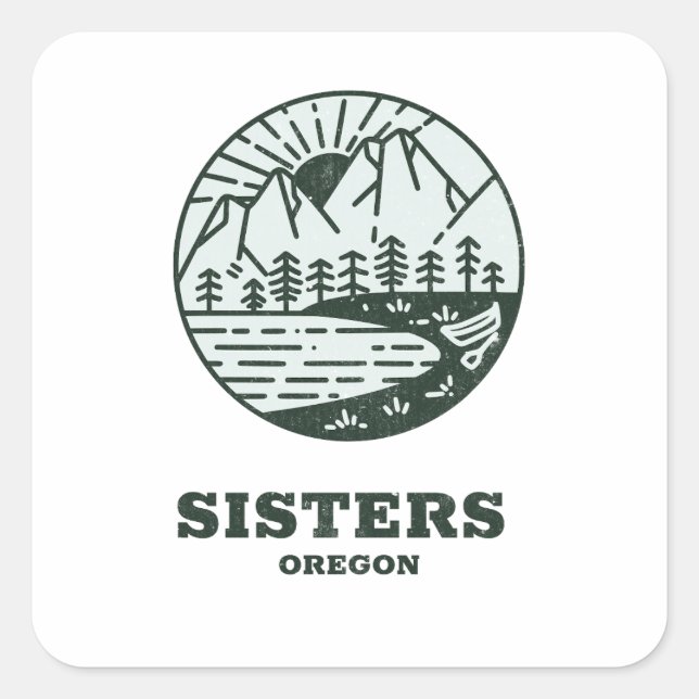 Sticker Carré Soeurs - Oregon (Devant)