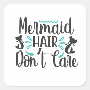 Sticker Carré Soins des cheveux de la mère