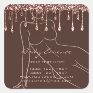 Sticker Carré Soins du Corps Savon Balm Shaping Cosmétique Studi