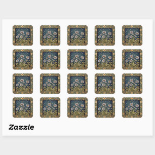 Sticker Carré Soirée Fleur Sauvage Fantaisiste Poussiéreuse Flor