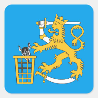Sticker Carré Soldats de odinit ja suomileijona, tarra