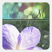 Soleil à fleurs violettes (monogramme)