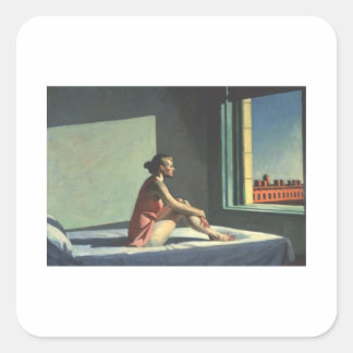 Sticker Carré Soleil du matin - Edward Hopper