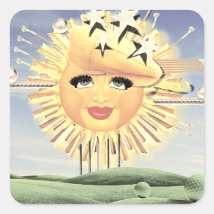 STICKER CARRÉ SOLEIL GOLF SOLEIL !