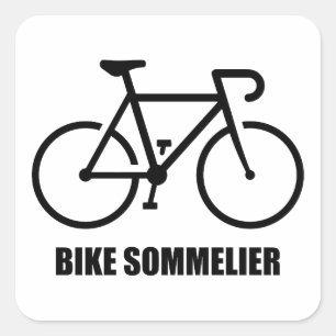 Sticker Carré Sommelier de vélo