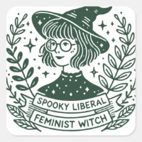 Sorcière féministe libérale éffrayante