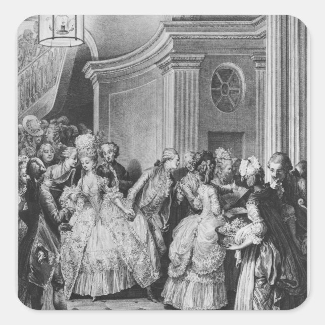 Sticker Carré Sortir de l'Opéra (Devant)