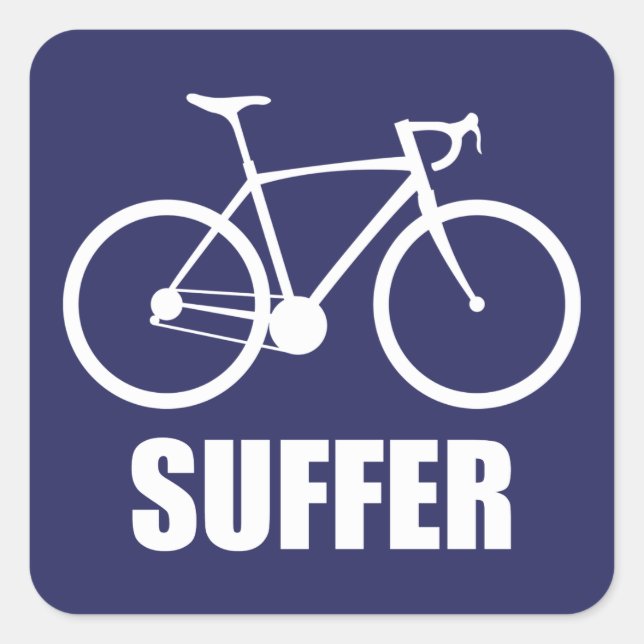 Sticker Carré Souffre cycliste (Devant)