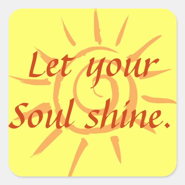 Sticker Carré Soul Shine (Devant)