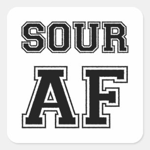 STICKER CARRÉ SOUR AF