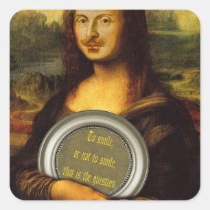 Sticker Carré Sourire Ou Ne Pas Sourire