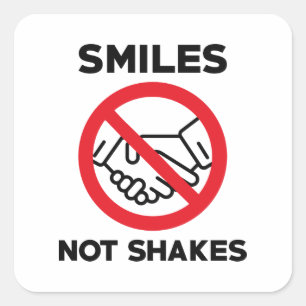 Sticker Carré Sourires pas tremblements