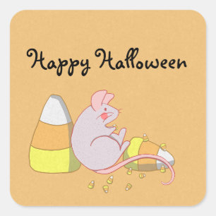 Sticker Carré Souris de maïs