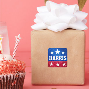 Sticker Carré Soutenez Kamala Harris 2024 Progrès et unité