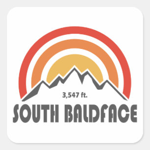 Sticker Carré South Baldface New Hampshire