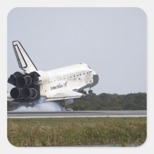 Sticker Carré Space Shuttle Discovery touche 2