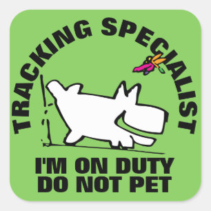 Sticker Carré SPÉCIALISTE TrACKING