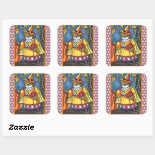 STICKER CARRÉ SPECTACLES MAGIQUES ET HALLOWEEN HOOTS, ASSISTANT 